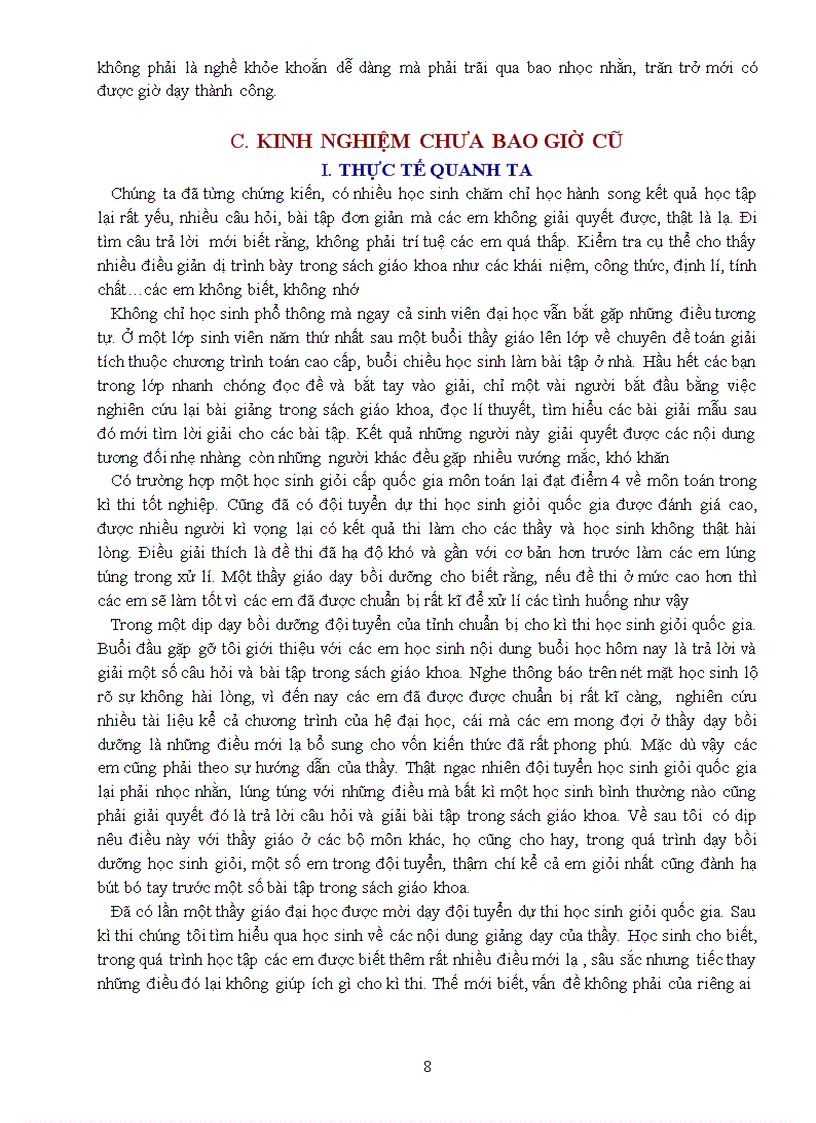 image for page Kinh nghiệm nghề giáo