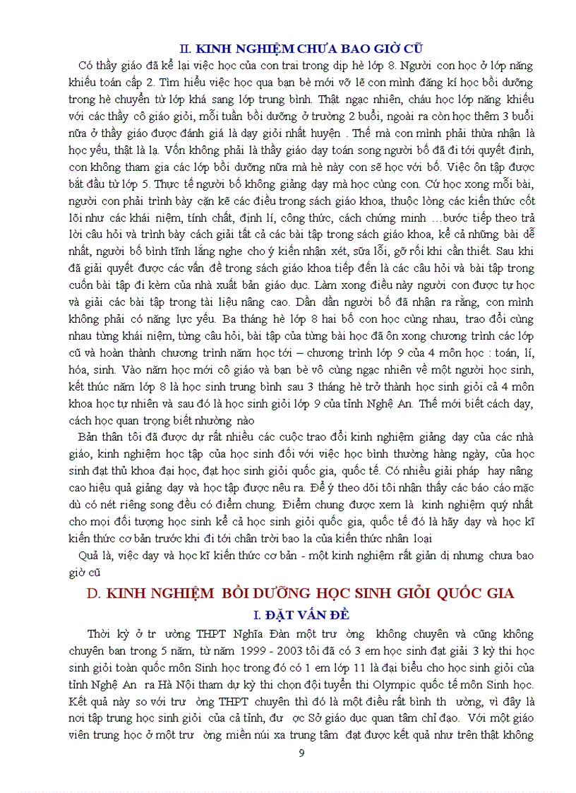 image for page Kinh nghiệm nghề giáo