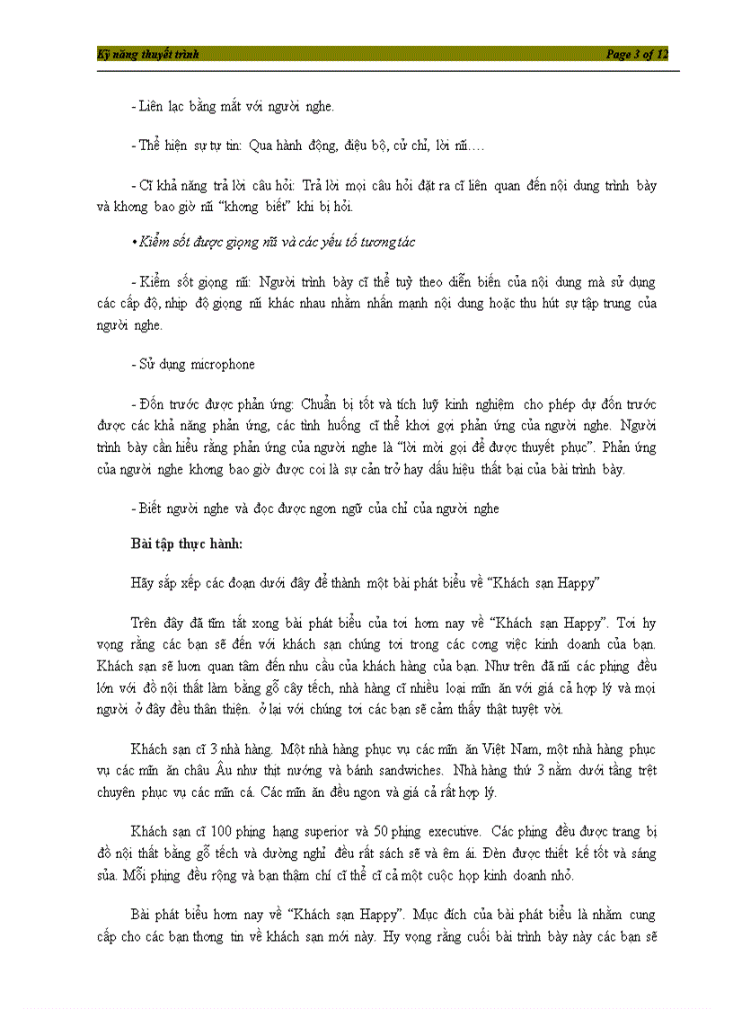 image for page Kỹ năng thuyết trình