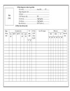 Mẫu sổ chủ nhiệm