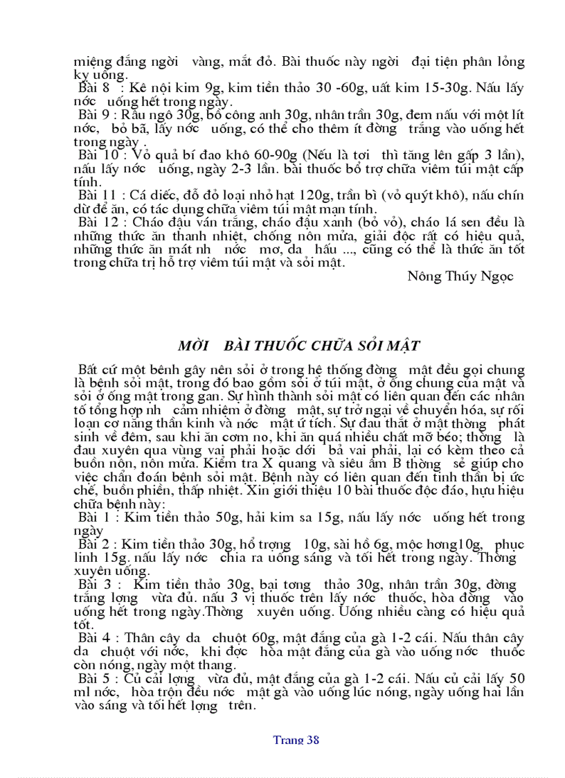 image for page Mot so bai thuoc hay