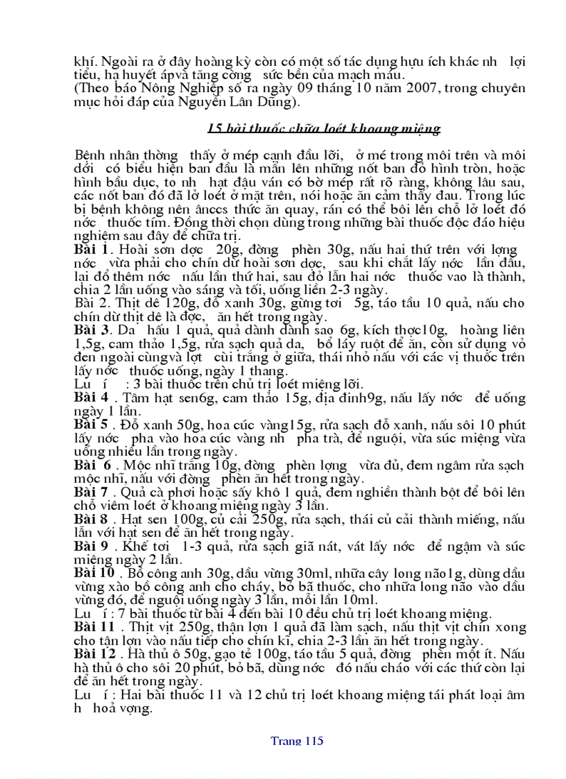 image for page Mot so bai thuoc hay