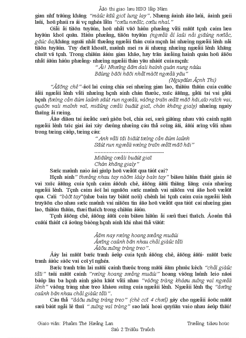 image for page Một số bài văn hay của hs lớp 9