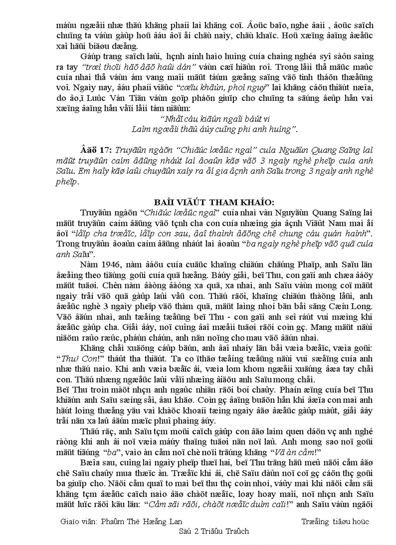 image for page Một số bài văn hay lớp 9 phần iv