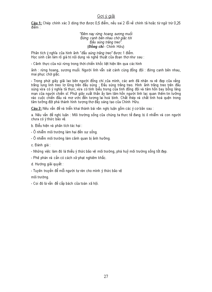 image for page Một số đề văn thi vào lớp 10