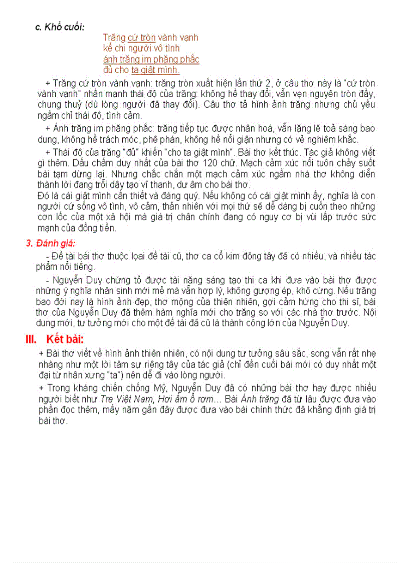 image for page Nghị luận 2 bài thơ Ánh trăng và Bếp lửa