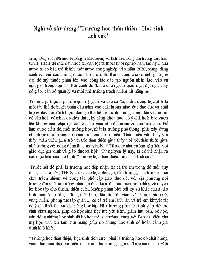 image for page Nghĩ về xây dựng trường học thân thiện