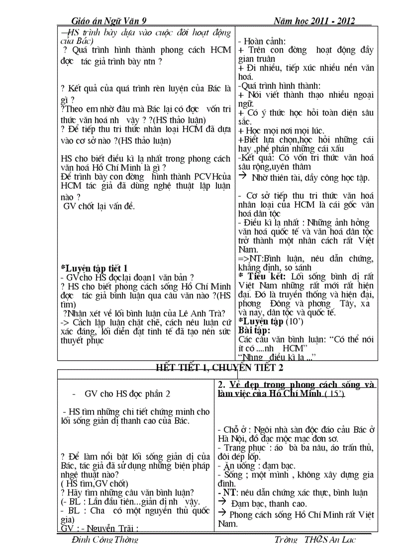 image for page Ngu van 9 2 cot ca nam chuan chi tiet