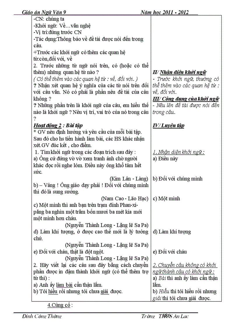 image for page Ngu van 9 2 cot ca nam chuan chi tiet