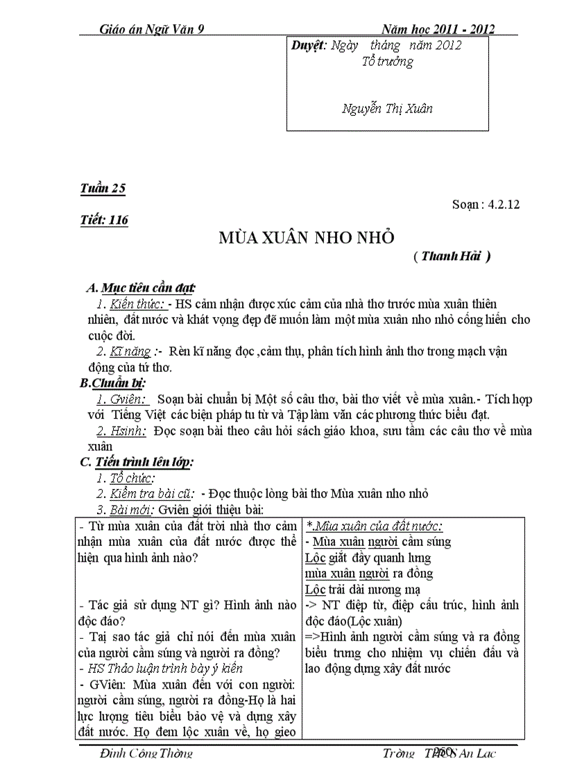 image for page Ngu van 9 2 cot ca nam chuan chi tiet