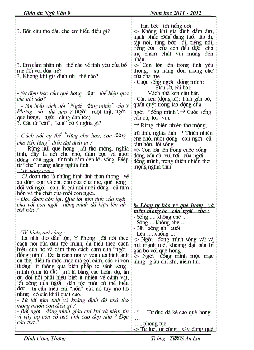 image for page Ngu van 9 2 cot ca nam chuan chi tiet