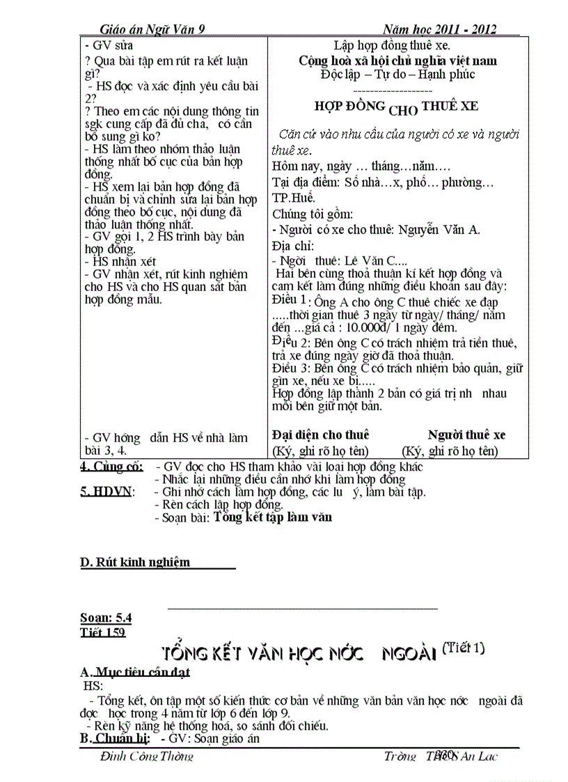 image for page Ngu van 9 2 cot ca nam chuan chi tiet