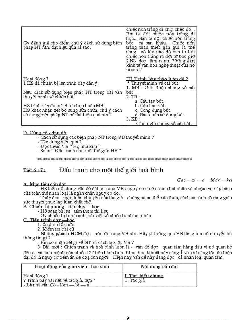 image for page Ngữ văn 9 2009 2010