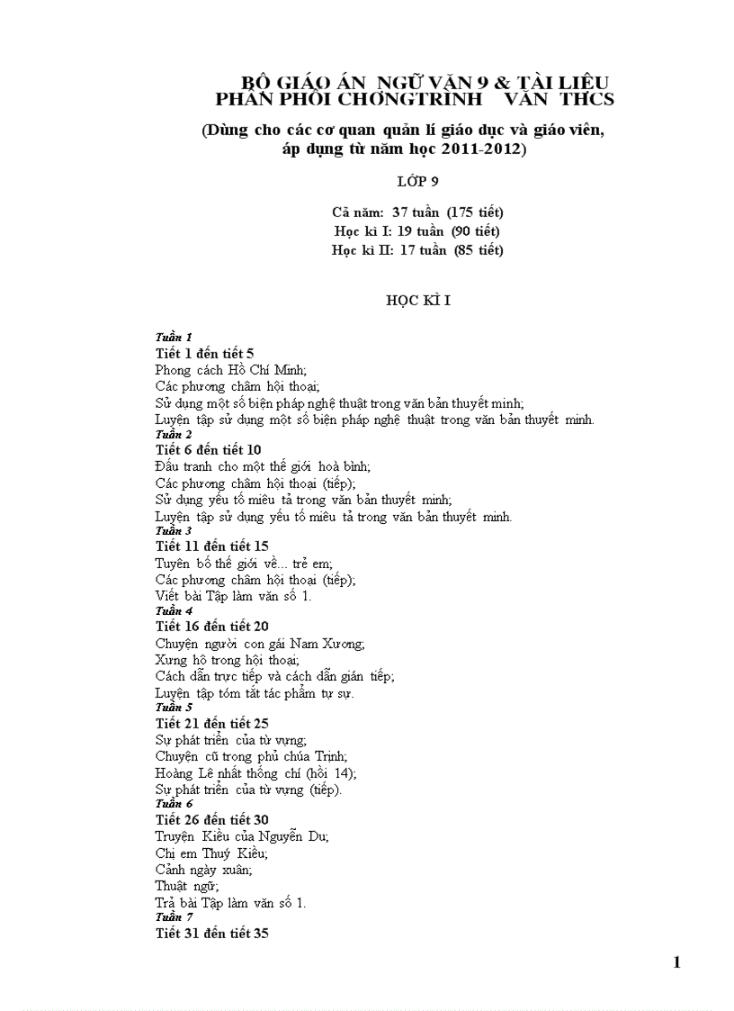 image for page Ngữ Văn 9 cả năm 3 cột chuẩn KTKN mới