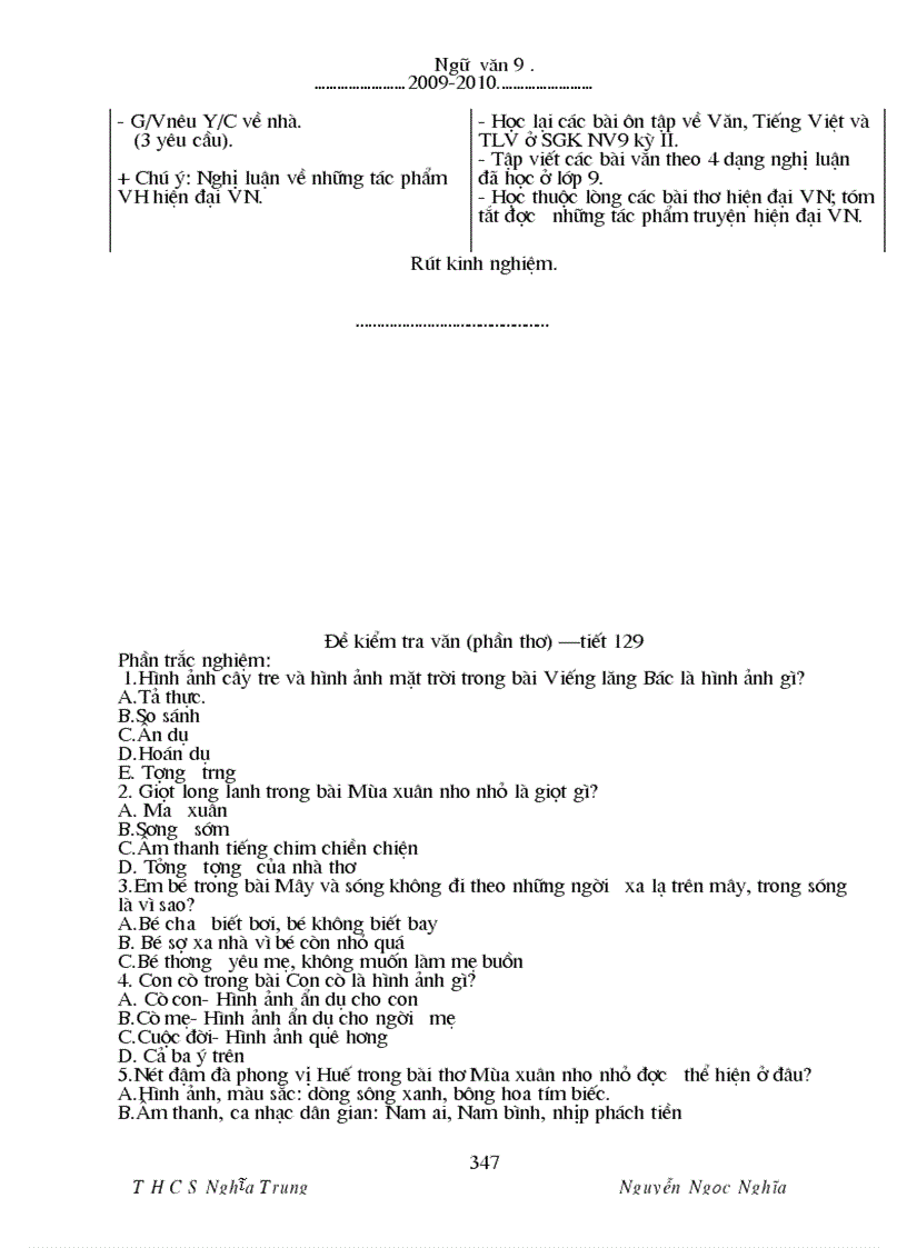 image for page Ngu van 9 hay hk ii