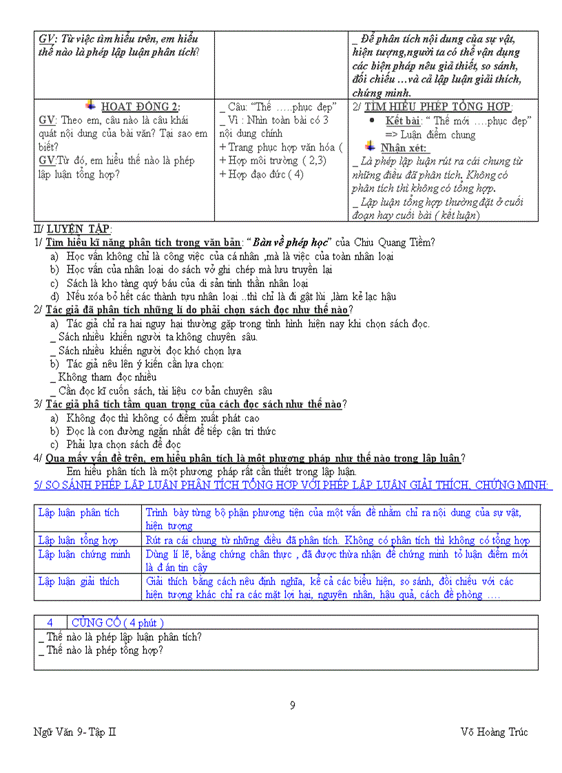 image for page Ngữ văn 9 t 20 29 3 cột rất khoa học