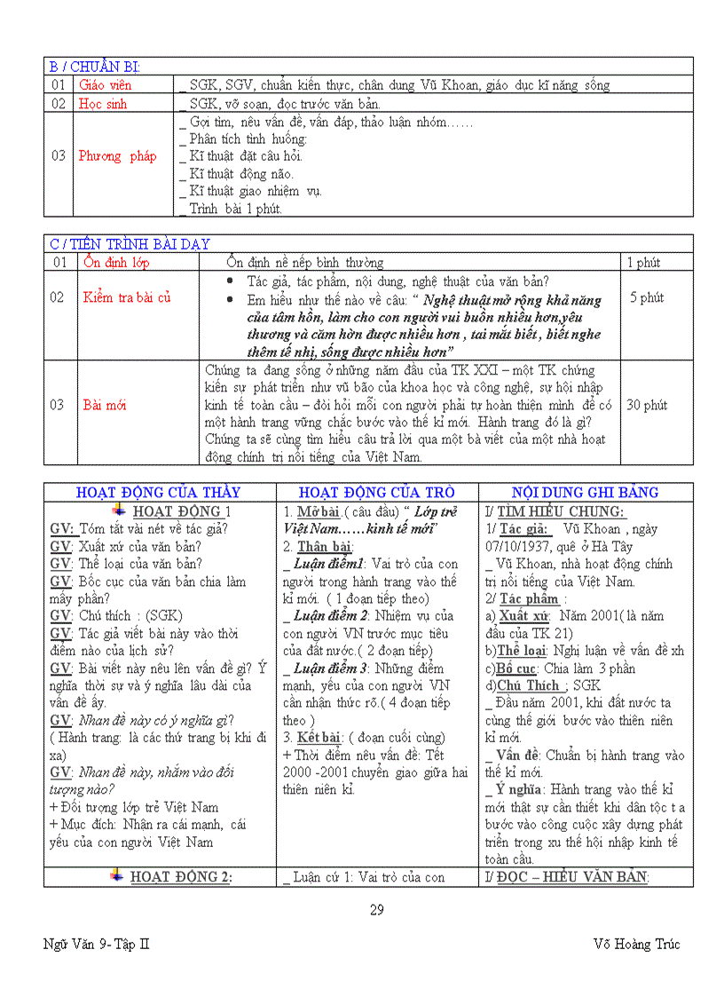 image for page Ngữ văn 9 t 20 29 3 cột rất khoa học