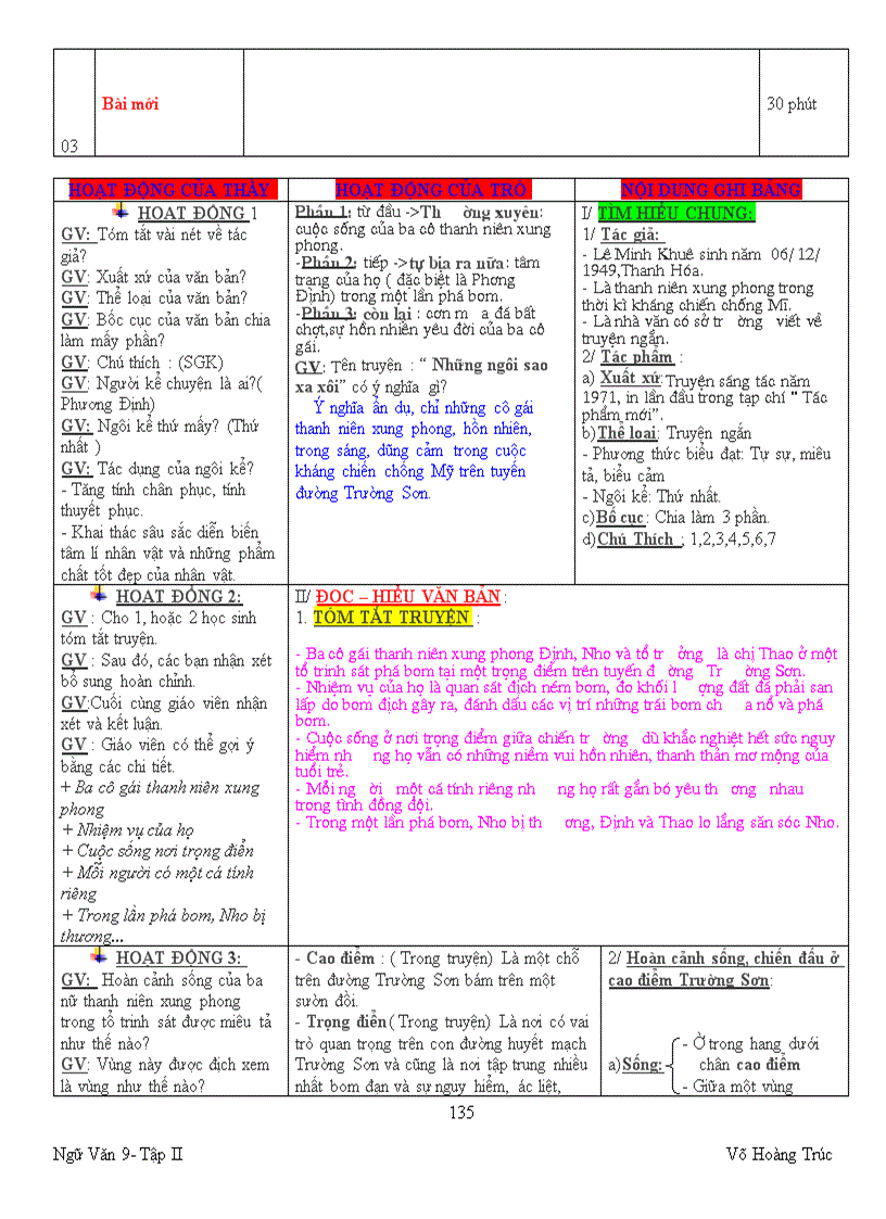 image for page Ngữ văn 9 t 20 29 3 cột rất khoa học