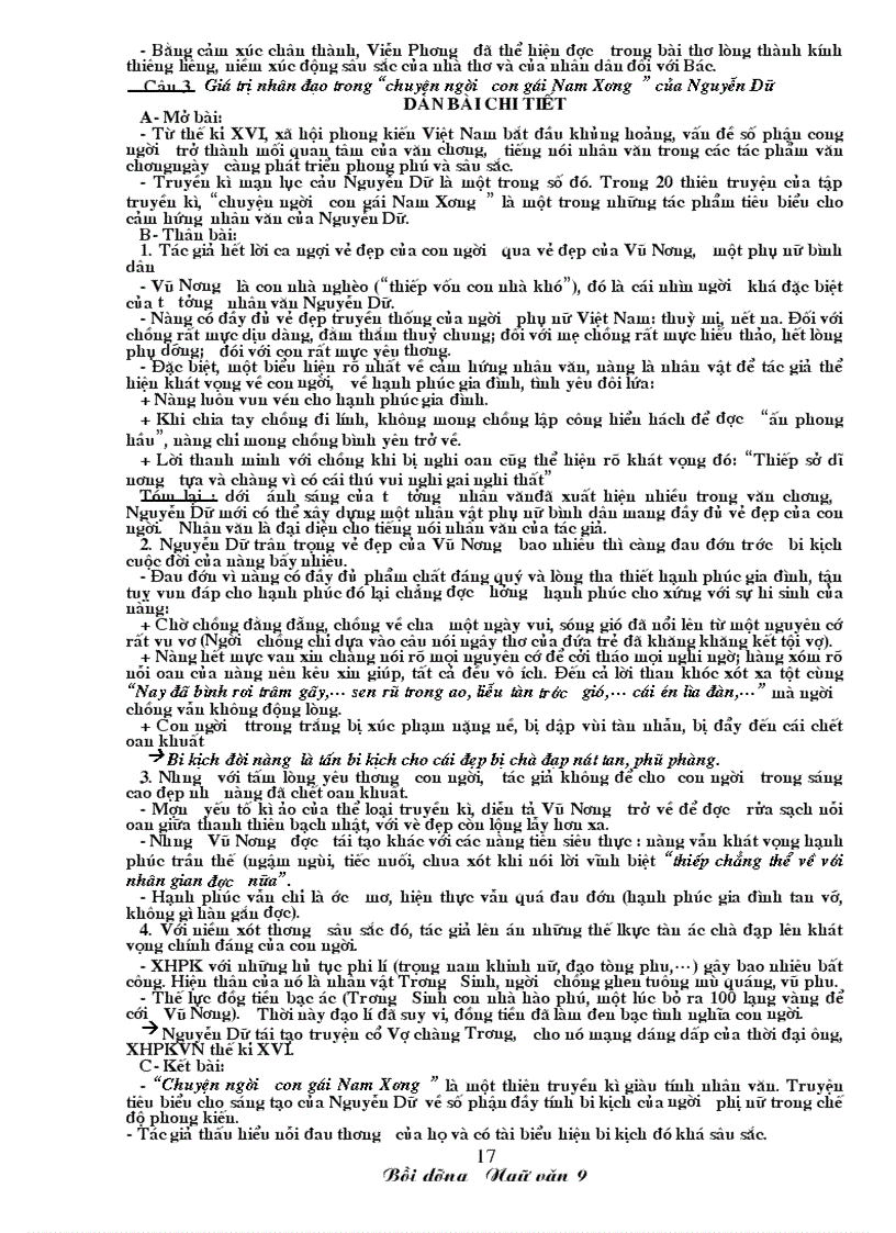 image for page Ngu van 9 Tai lieu on thi lop 10 chuan