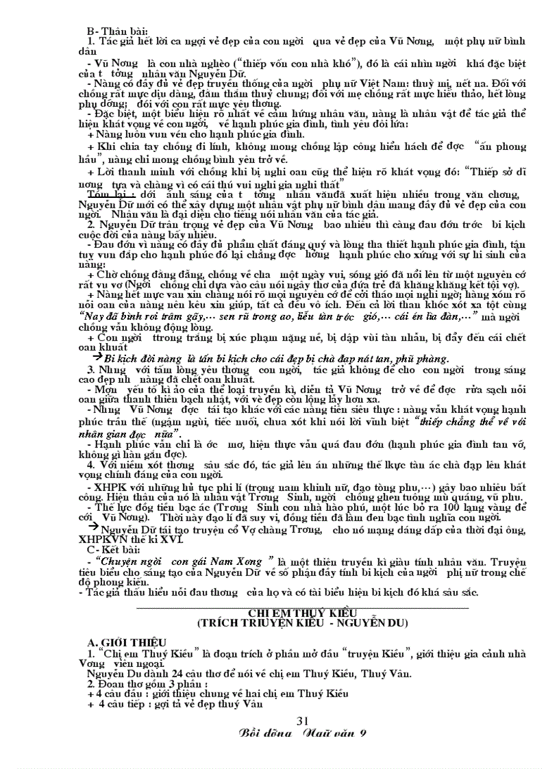 image for page Ngu van 9 Tai lieu on thi lop 10 chuan