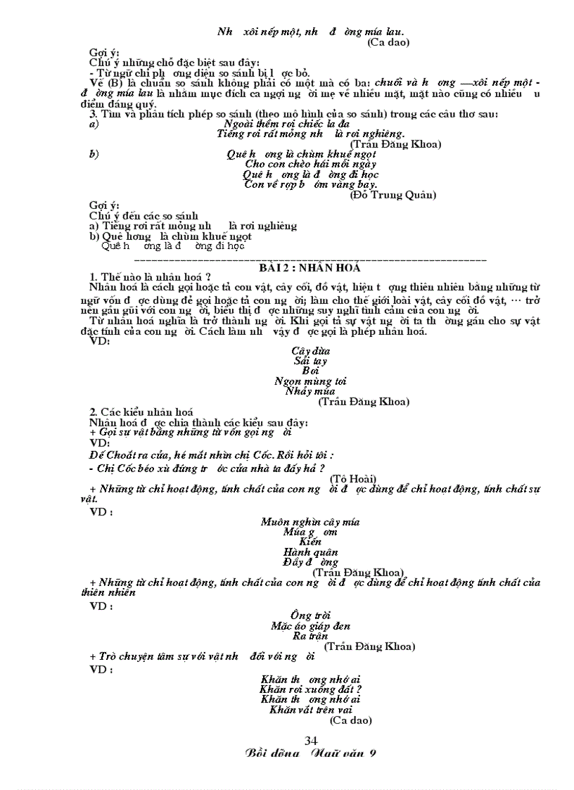 image for page Ngu van 9 Tai lieu on thi lop 10 chuan