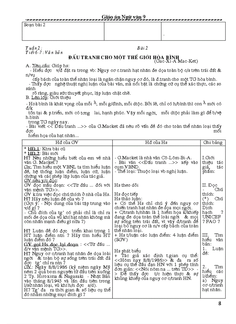 image for page Ngữ văn 9 trọn bộ cực hay cực đẹp