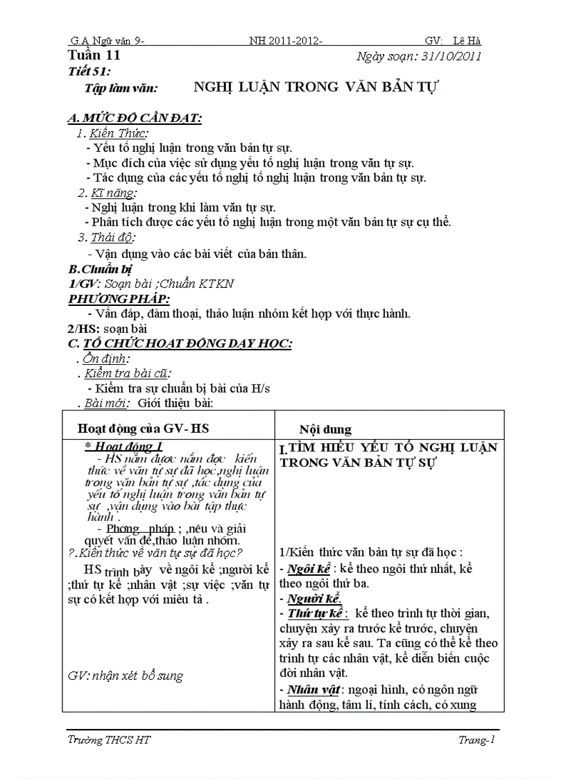 image for page Ngữ văn 9 tuần 11