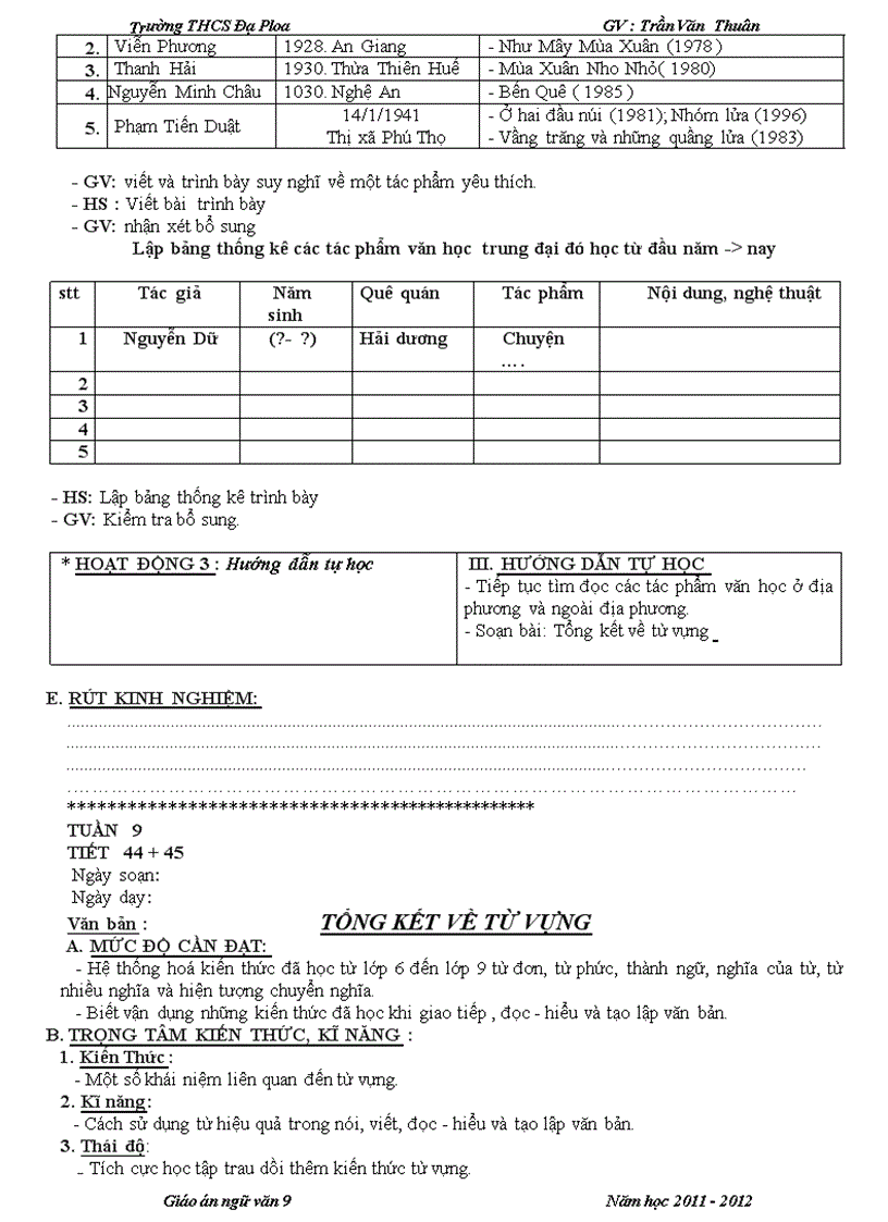 image for page Ngữ văn 9 tuần 9 CKTKN