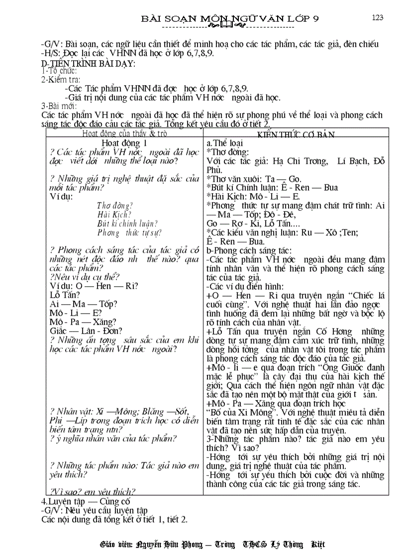 image for page Ngữ Văn 9 Kỳ II phong