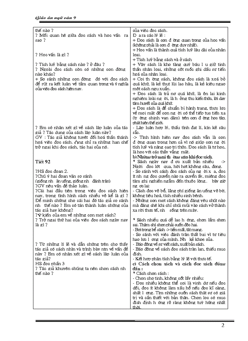 image for page Ngữ văn lớp 9 học kỳ II