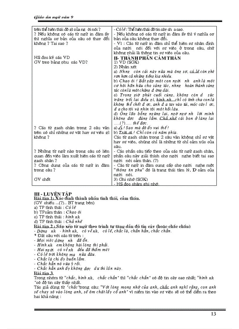 image for page Ngữ văn lớp 9 học kỳ II