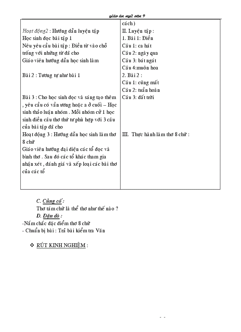 image for page Ngữ văn 9 HKII 1