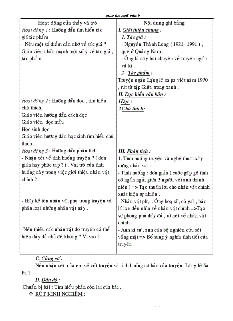 image for page Ngữ văn 9 HKII 1