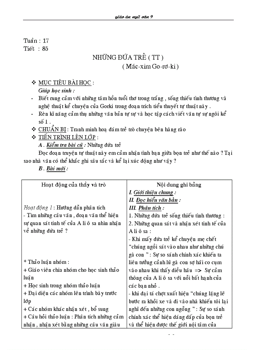 image for page Ngữ văn 9 HKII 1