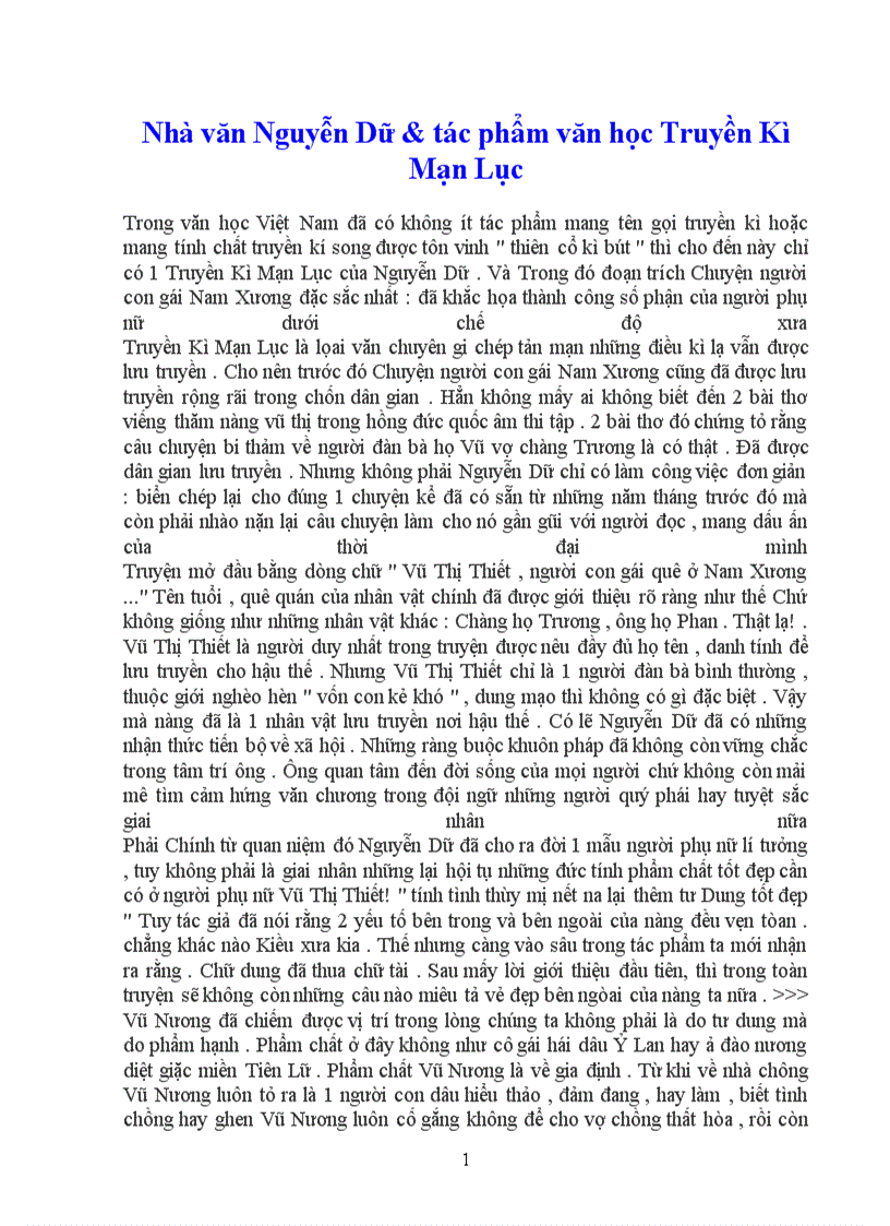 image for page Nhà văn Nguyễn Dữ và Truyền Kì Mạn Lục