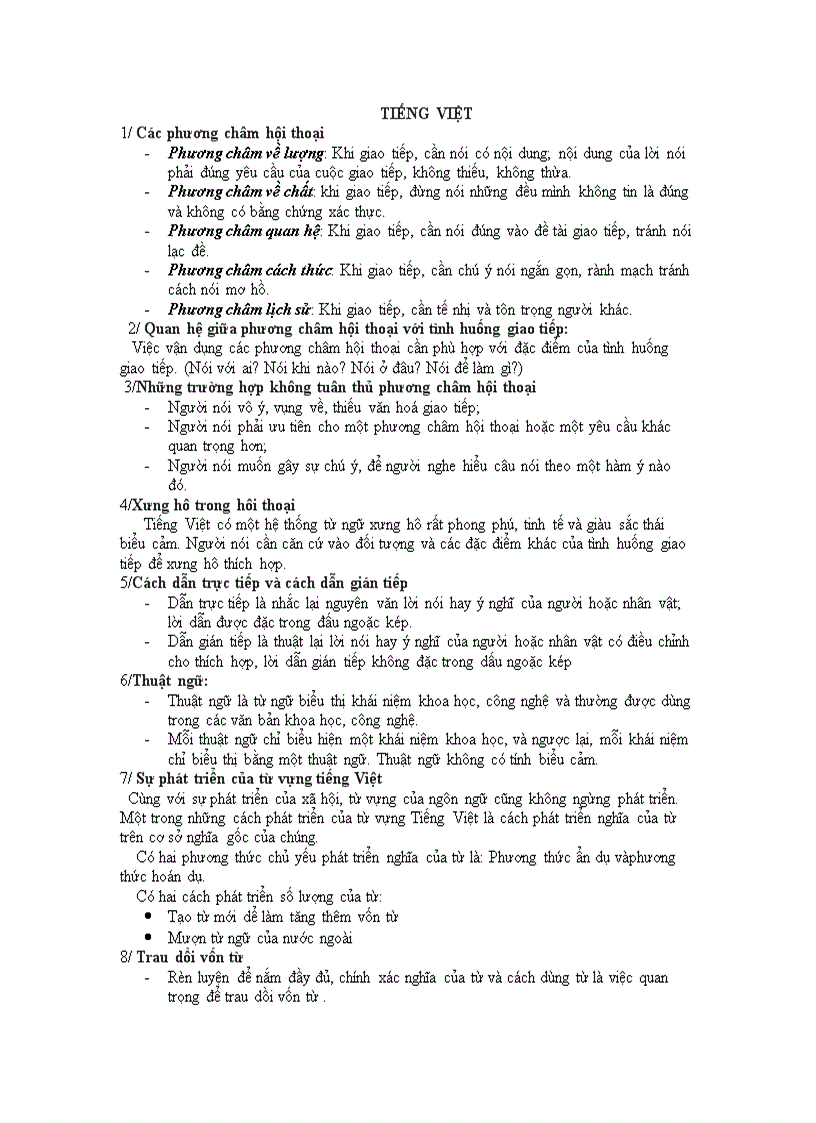 image for page Nội dung ôn tập ngữ văn 9 hki