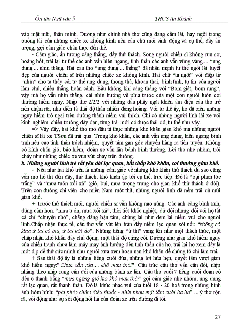 image for page Ôn tập Ngữ văn 9 học kỳ I