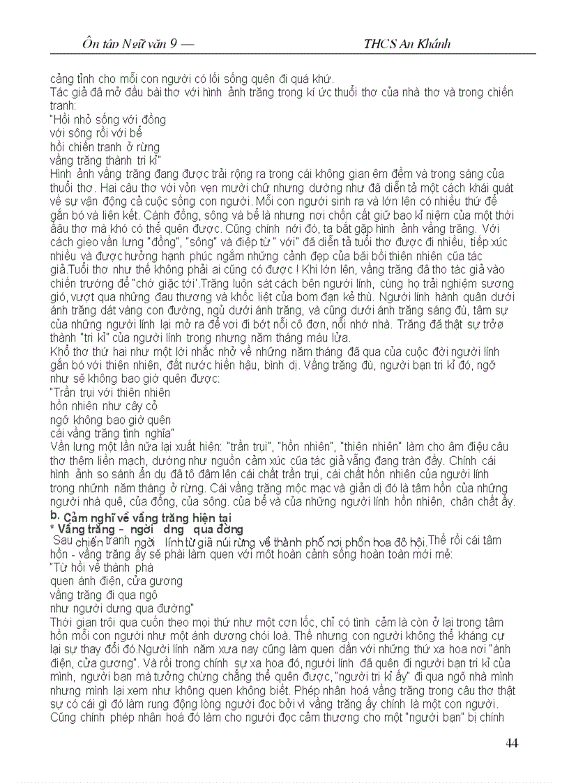 image for page Ôn tập Ngữ văn 9 học kỳ I