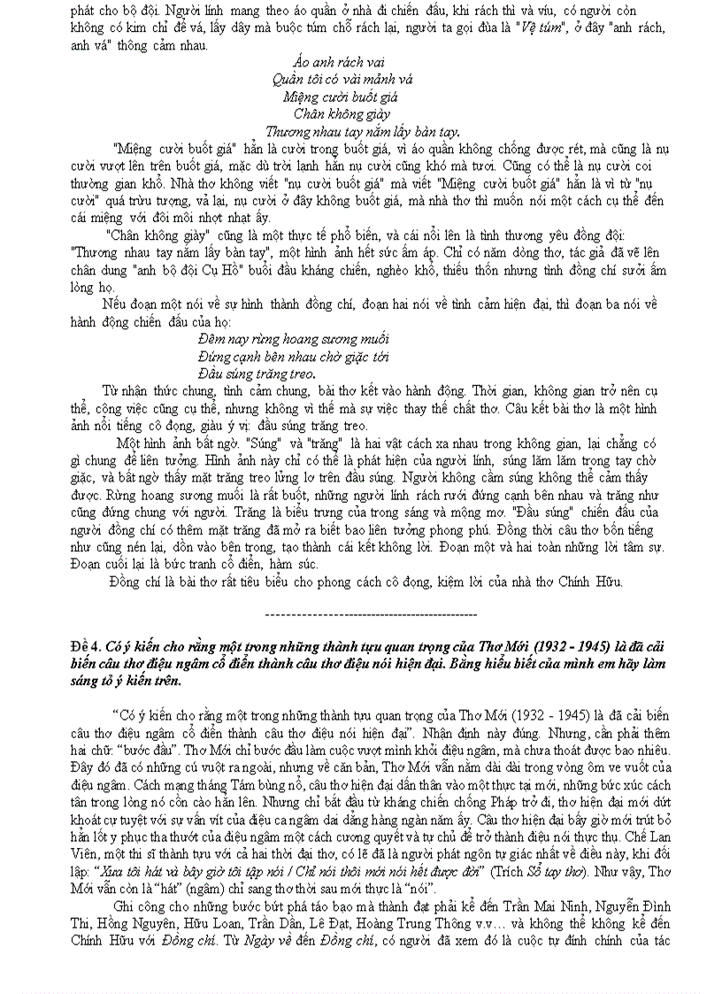 image for page Ôn tập Ngữ văn 9 Thơ hiện đại