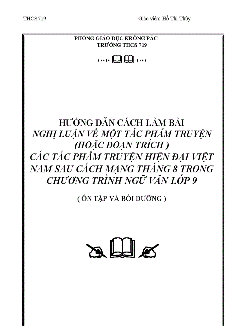 image for page Ôn tập Ngữ văn 9 Truyện hiện đại