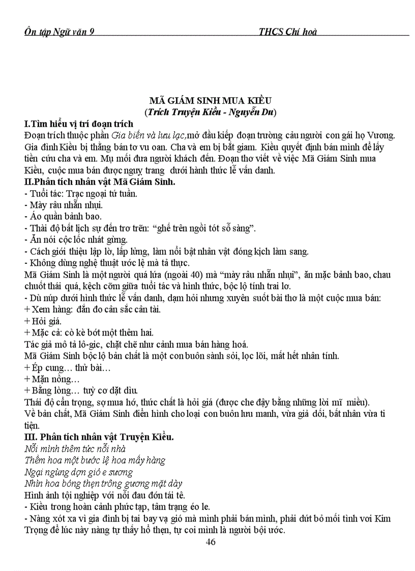 image for page Ôn tập văn 9 Cực hay