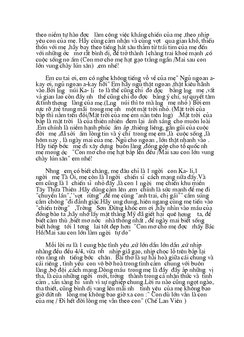 image for page Ôn thi bài khúc hát ru những