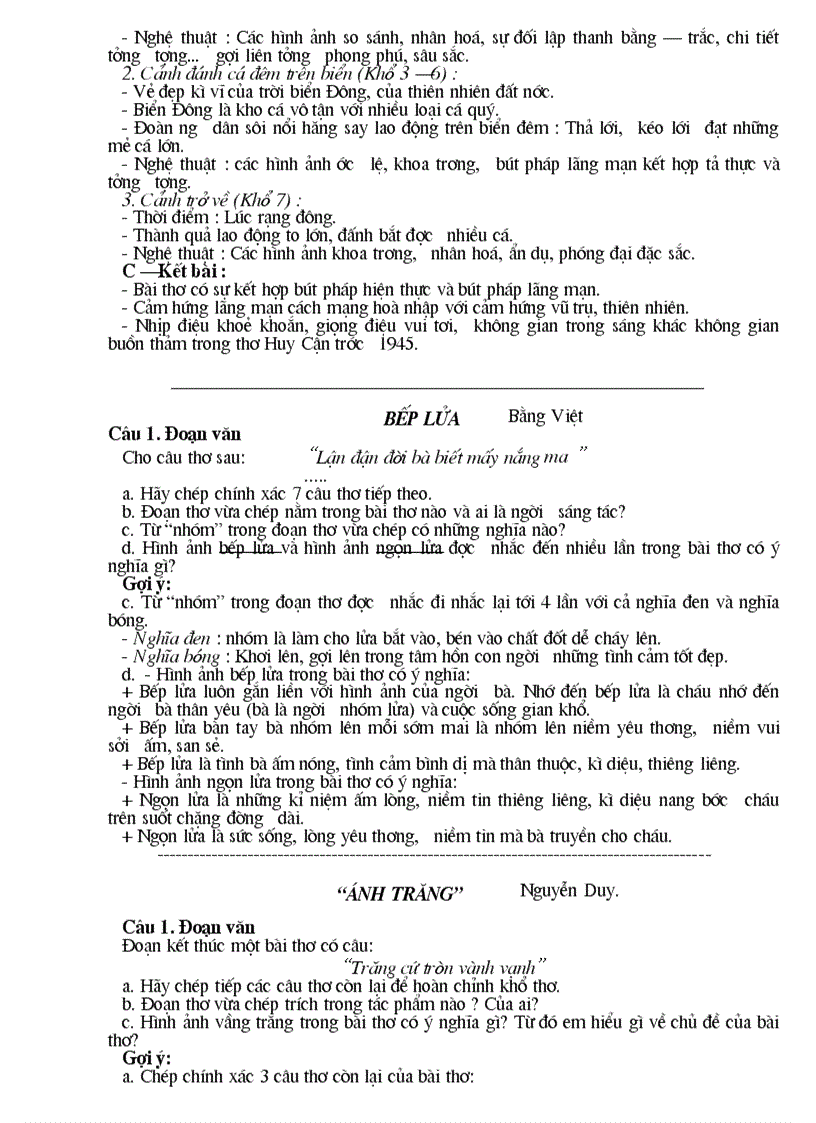 image for page Ôn thi vào 10 thơ hiện đại