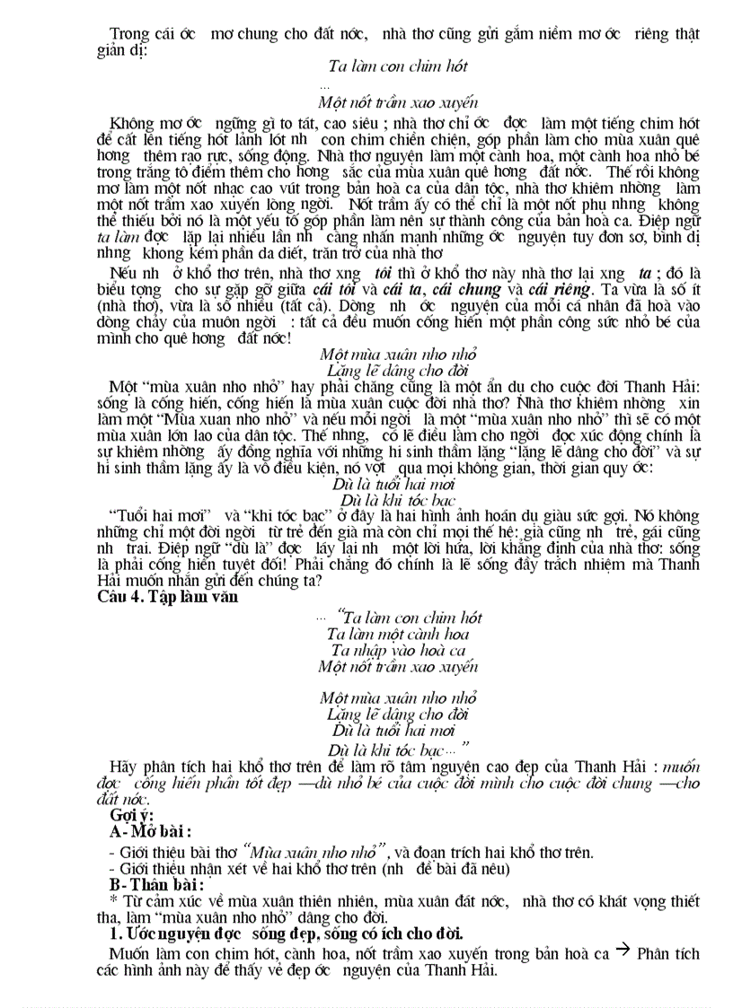 image for page Ôn thi vào 10 thơ hiện đại