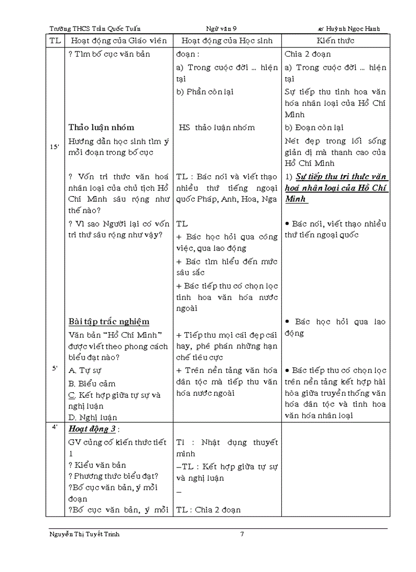 image for page Phân phối chương trình Ngữ văn9