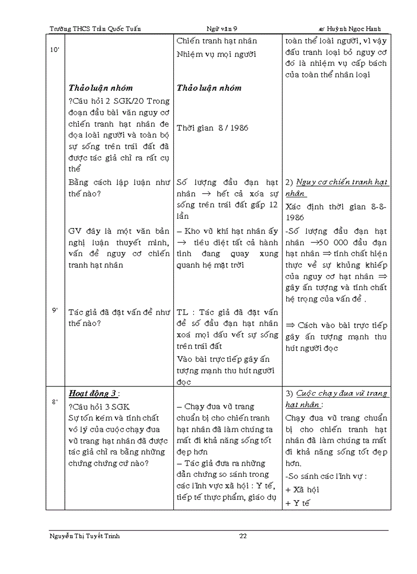 image for page Phân phối chương trình Ngữ văn9