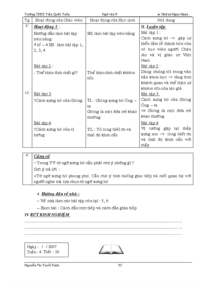 image for page Phân phối chương trình Ngữ văn9