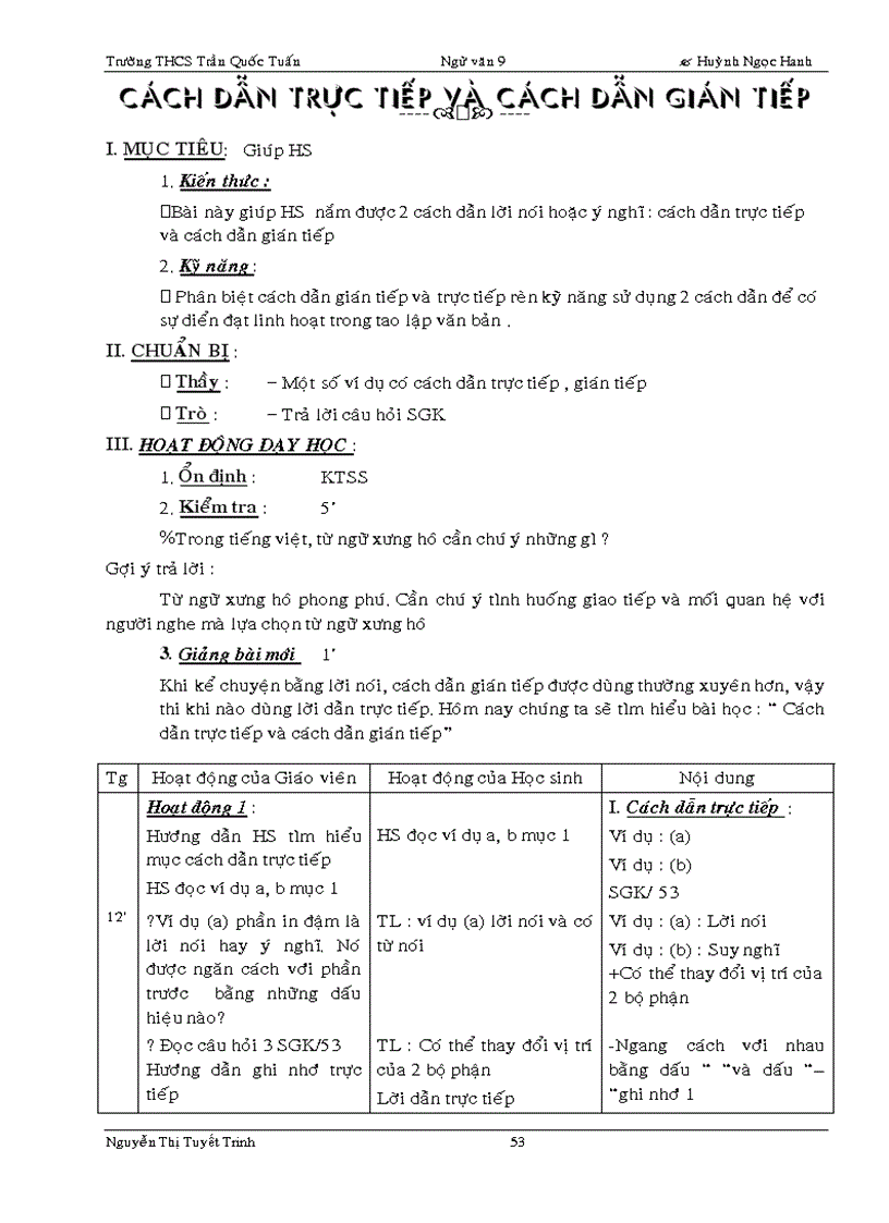 image for page Phân phối chương trình Ngữ văn9