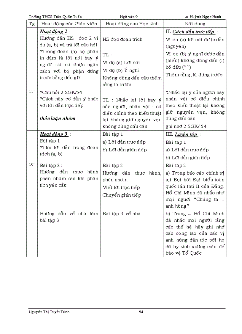 image for page Phân phối chương trình Ngữ văn9