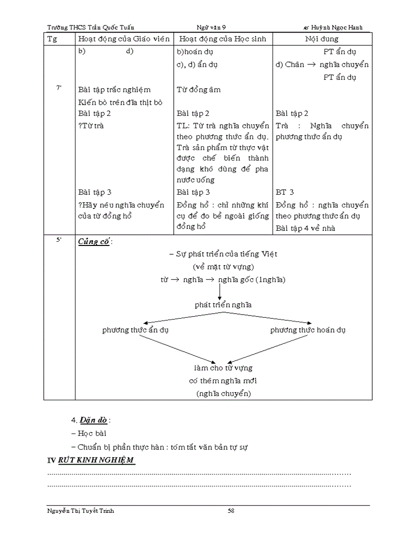 image for page Phân phối chương trình Ngữ văn9